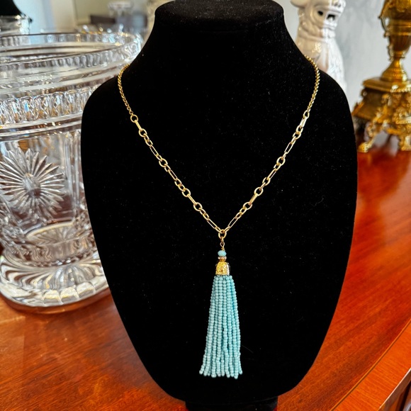 Lilly Pulitzer Jewelry - Lilly Pulitzer Beach Breeze Tassel Necklace
